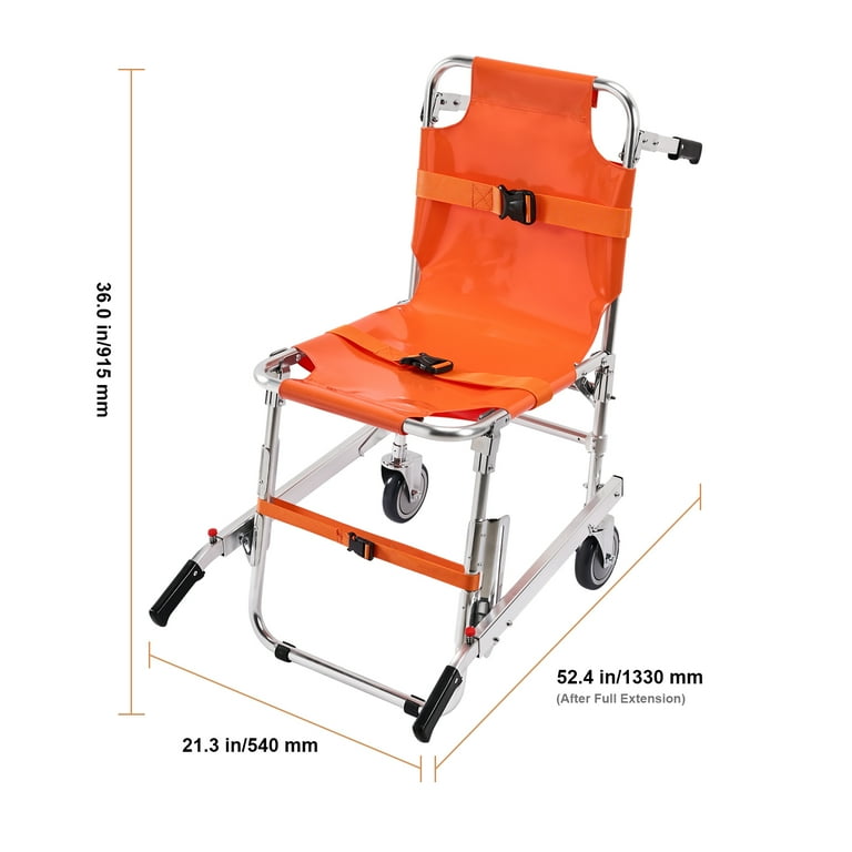 SKYSHALO Portable Stair Chair, Handicap Patient Transport, 350 lbs