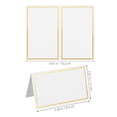 thumbnail image 2 of 120 Pcs Hot Stamping Table Cards with Removable Headband Labels and Tent Style for Events and Parties, 2 of 8