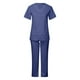thumbnail image 2 of Conjunto de uniforme médico para mujer, uniforme de enfermería, uniforme médico, top y pantalón, conjunto de uniforme de enfermera M, 2 of 9