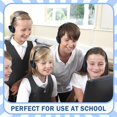 thumbnail image 3 of Ladont Auriculares para niños a granel para el aula escolar, paquete de 10, auriculares con cable para el aula para estudiantes, niños, niños pequeños, niñas y adolescentes (negro), 3 of 5