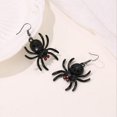 thumbnail image 1 of Gothic Halloween Crystal Spider Drop Dangle Earrings Hip Hop Party Jewelry Gift, 1 of 6