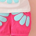 thumbnail image 5 of TOWED22 Kids Toddler Girl 2pcs Sweet Outfits Sleeveless Tank Shirts and Shorts Adorable Sets Summer Clothes Cotton Casual(Hot Pink,2-3 Y), 5 of 5