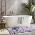 thumbnail image 2 of Purple Butterfly Flower Butterfly Pattern Kitchen Rug Mat,Kitchen Runner Rugs Non Skid Washable,Decorative Kitchen Floor Mats for Kitchen,Sink,Laundry,17"x47.2", 2 of 7