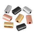 thumbnail image 3 of SHISUYAN 2PCS Metal DIY Jewelry Accessories Copper Beads Jewelry Making String Beads Creative DIY Loose Beads for Bracelet Anklet Necklace Making Rose Gold Inner Bore 2MM, 3 of 9