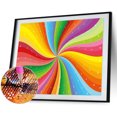 thumbnail image 2 of Wdftyju 5D diamante pintura arco iris remolino cuadrado completo diamante mosaico pared Wdftyju 6rp6nm5el1tf1sv0, 2 of 9