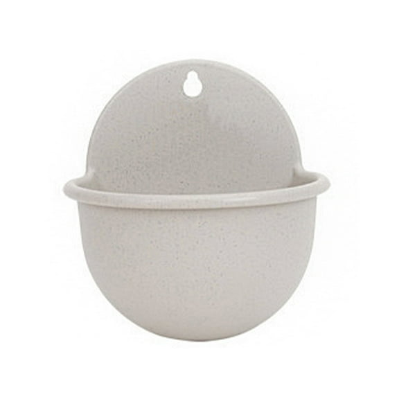 Falleo Clearance Wall Mounted Half Round Planter Resin Flower Pot Balcony Wall Pot