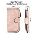 thumbnail image 5 of Egoelife Women Wallet Soft PU Leather Trifold Purse Large Capacity Credit Card Holder Zipper Coin Pocket Clutch with ID Window, 5 of 7