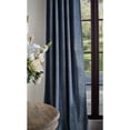 thumbnail image 6 of Martha Stewart Naples Chenille Curtain Panel Pair, Navy, Back Tab, Light Filtering, Indoor, Adult, 2 Piece Set, 37"x 84", 6 of 6