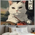 thumbnail image 2 of Orinice Cute Cat Tapestry Wall Hanging Unique Style Graphic Tapestries Home Decor for Living Room Bedroom Dorm 40x30inch, 2 of 6
