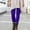 Purple, variant on Womens Cotton Leggings High Waist Full Length Buttery Soft Tummy Control Cycling Yoga Pants Active Wear Pants
