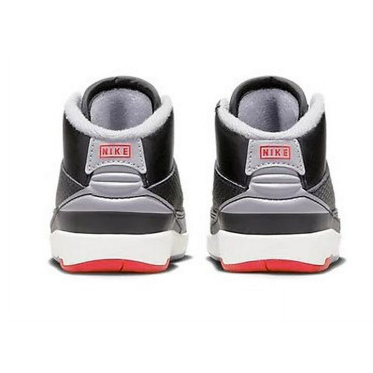 Toddler's Jordan Retro Black/Cement Grey-Fire Red (DQ8563 001