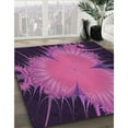 thumbnail image 3 of Ahgly Company Machine Washable Indoor Rectangle Transitional Crimson Purple Area Rugs, 4' x 6', 3 of 7