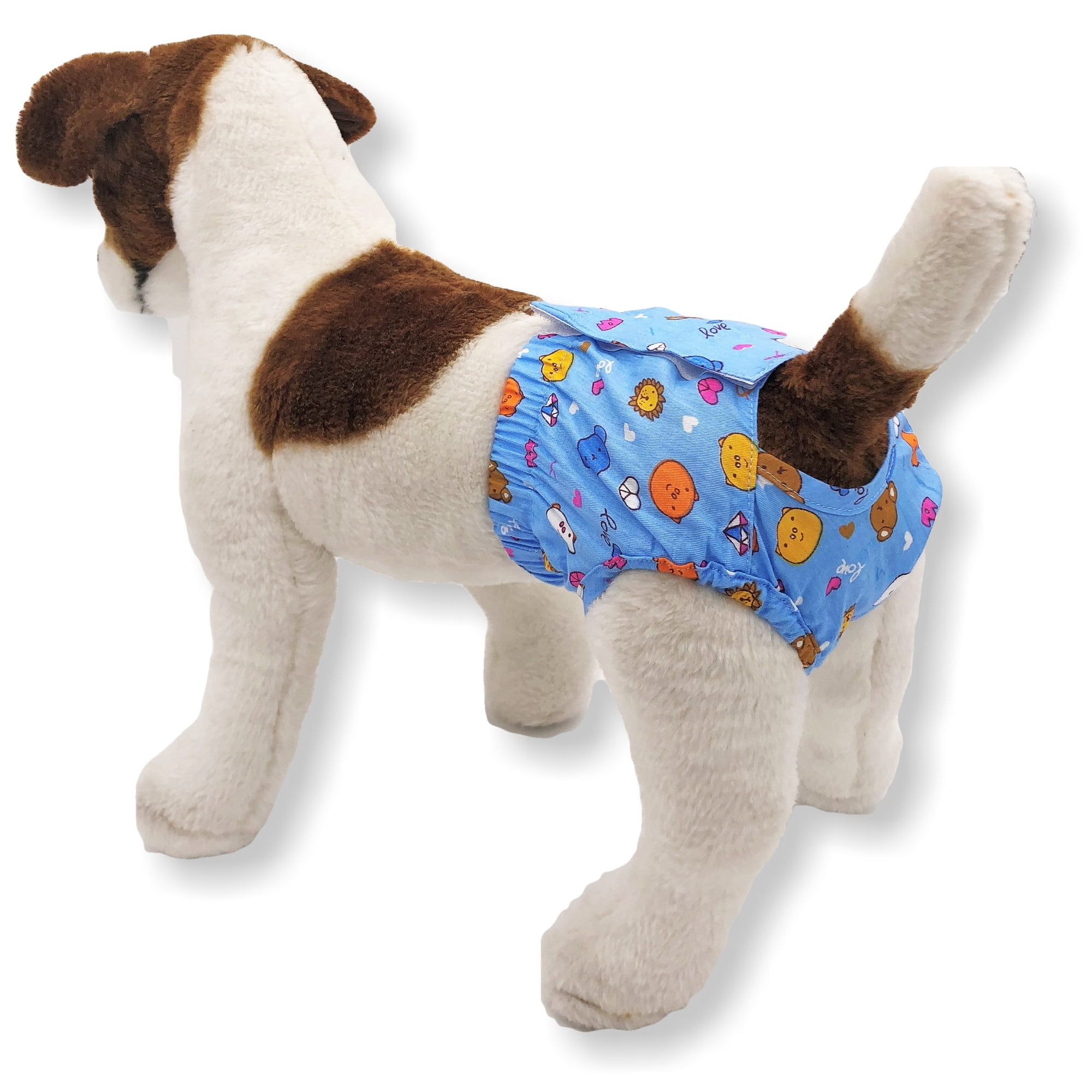 PACK of 4 Female Dog Diapers COTTON Sanitary Pants Panties and Skirts For SMALL Pet Cat