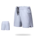thumbnail image 6 of Enjoytime Athletic Shorts for Men Solid Color Breathable Baggy Casual Running Workout Shorts with Pocket and Drawstring White XL, 6 of 8