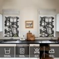 thumbnail image 2 of Vintage Kitchen Food Cooking Chef Tier Cafe Curtains for Bathroom Living RV Rod Pocket Window Drapes 36 Inch 2 Panels Set 28"x36" 2 Panels Window Treatment Tiers, 2 of 4