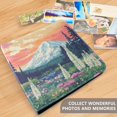 thumbnail image 4 of FORMRS 3 Ring Photo Album 4"x6" Self Adhesive Large Capacity PU Leather Cover, Floral Mountain, 4 of 8