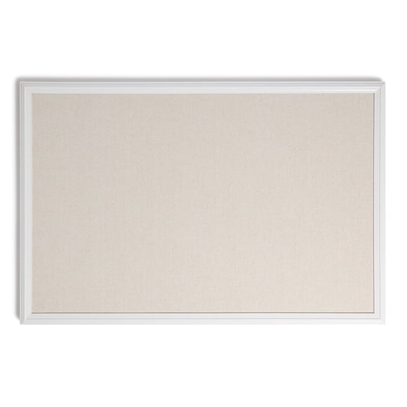 U Brands Farmhouse Board, 30" x 20", White Wood Frame