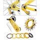 thumbnail image 3 of Juego de piñones de cassette de una para bicicleta, ajustador de conversión de piñón tensor de cadena de bicicleta para accesorios 13T / Dorado 17T Sunnimix Tensor de cadena de bicicleta, 3 of 8