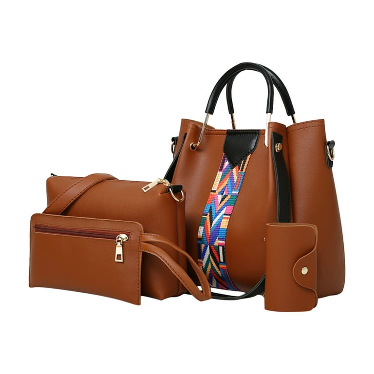 Back to School Saving Feltree Parent child Bag Fashion Upgrade Handbags Wallet Tote Bag Shoulder Bag Top Handle Satchel Purse Set 4pcs