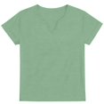 thumbnail image 5 of Womens Summer Tops V Neck Tunic T Shirt Cap Sleeve Business Casual Spring Outfits Loose Beach Vacation Clothes Basic Tees, 5 of 6