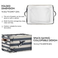 thumbnail image 2 of Yayeee Canvas Storage Basket with Handles for Shelves Fabric Bins Closet Organizer, Dark Sharks, 2 of 8