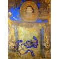 thumbnail image 2 of Redon, Odilon 11x14 Black Ornate Wood Framed with Double Matting Museum Art Print Titled - Evocation, 2 of 4