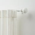 thumbnail image 4 of Martha Stewart Bergen 36'' - 66'' Long, Adjustable Curtain Rod and Finial Set, White Washed Wood, 4 of 6