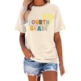 thumbnail image 2 of T-Shirt à Manches Courtes pour Femmes Seductiva Vente Liquidation 2025 T-Shirt à Col Rond Imprimé à Manches Courtes pour Femmes pour la Rentrée Scolaire, 2 of 5