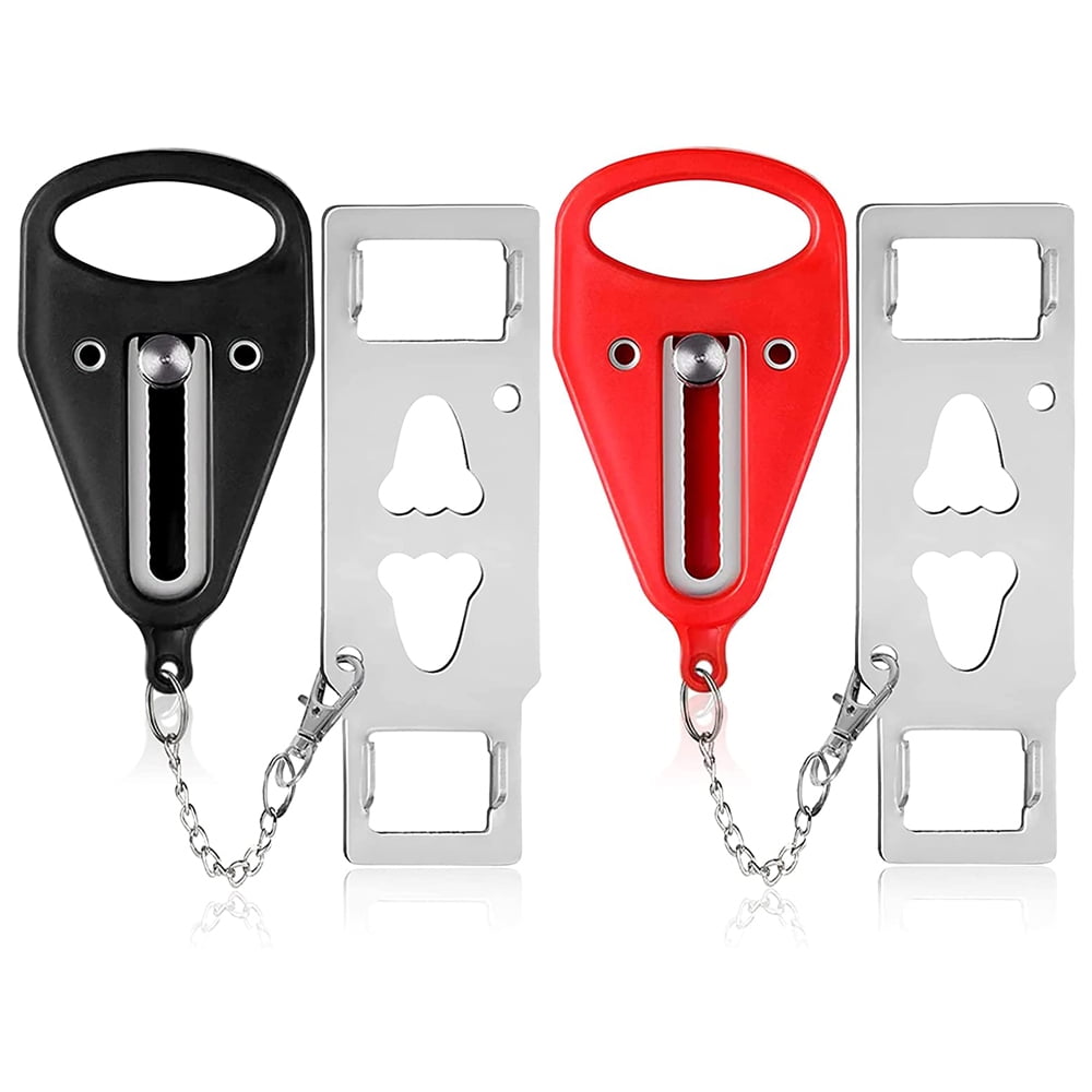 Portable Door Stopper Locks For Travel Lockdown Security NEW Apartment N T4I1 