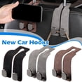 thumbnail image 4 of Car Seat Back Double Hook Leather Headrest Hook, 4 of 8