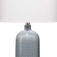 thumbnail image 3 of Benzara BM263649 Table Lamp with Ceramic Riged Base & Drum Shade, White, 3 of 5