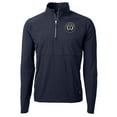 thumbnail image 2 of Men's-Cutter & Buck Navy/ Philadelphia Union Adapt Eco Knit Hybrid Recycled Raglan Quarter-Zip Top, 2 of 3