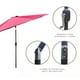 thumbnail image 2 of Sombrilla Jardín Playa de 2.1M Con Inclinación y Manivela rojo, 2 of 5