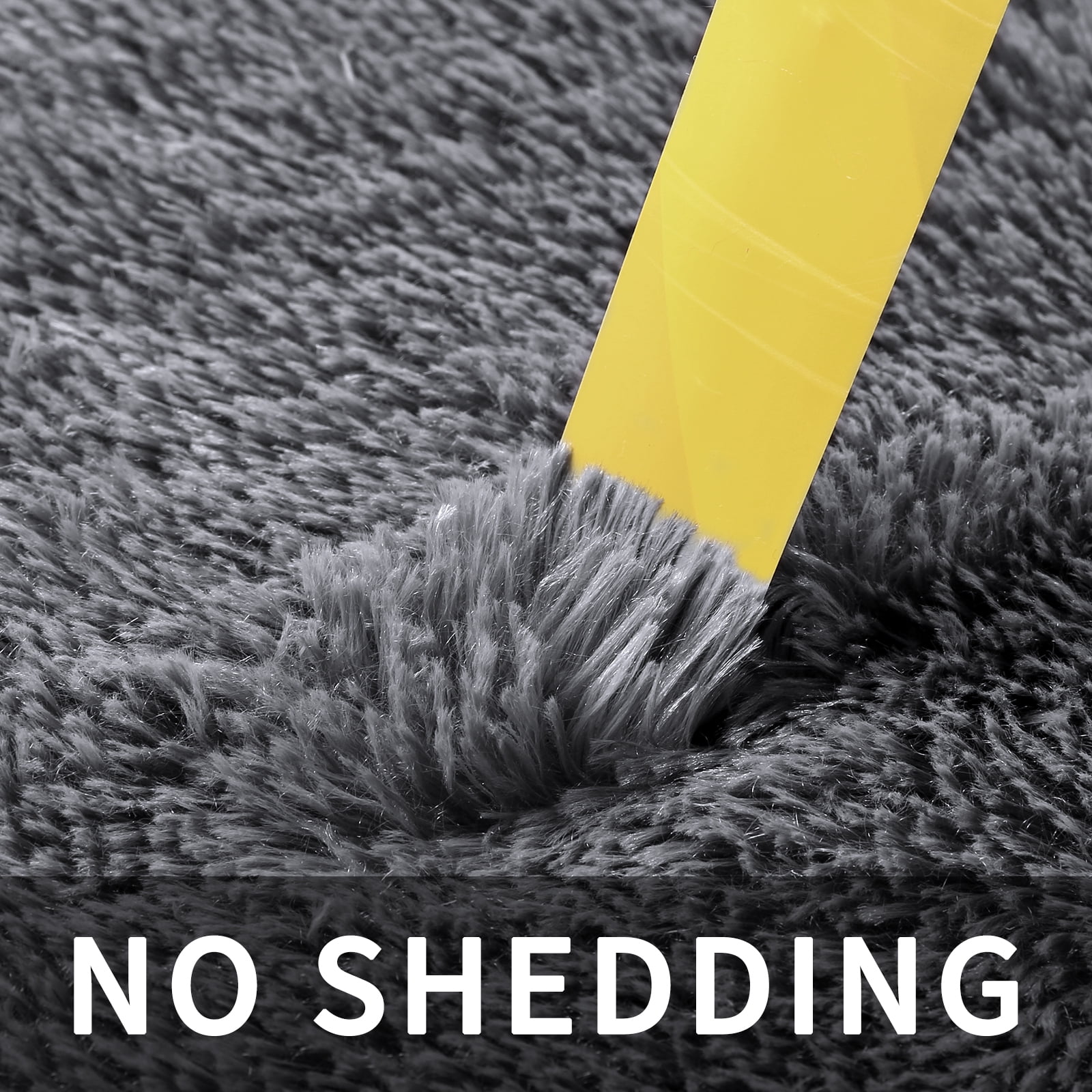 Solid Color Fluffy Rugs, Non-slip Soft Shaggy Floor Carpet Mats & Rugs for Room Decor, Washable Non-slip Modern Area Rug, Modern-style Decorative Carpets for Home Livingroom Bedroom, Dark Gray