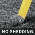 thumbnail image 5 of Solid Color Fluffy Rugs, Non-slip Soft Shaggy Floor Carpet Mats & Rugs for Room Decor, Washable Non-slip Modern Area Rug, Modern-style Decorative Carpets for Home Livingroom Bedroom, Dark Gray, 5 of 9