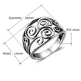 thumbnail image 5 of QQTDFG Women 925 Silver Rings Turkish Handmade Retro Ring Wedding Jewelry Size 6-10-7-Silver, 5 of 8