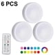 thumbnail image 1 of 6pcs Night Light With 16 Colors Changeable Led Puck Lightings, 1 of 4