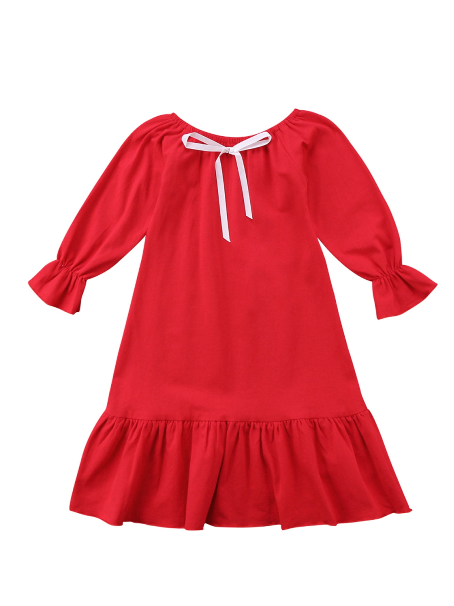 ruffle night gown
