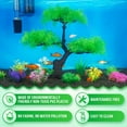 thumbnail image 3 of Aquarium Plastic Plants Artificial Decorations Accessories, Small and Large Fish Tank Fake Tree Plant Decor Ornaments (Green), 3 of 9