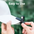 thumbnail image 4 of Soporte Irfora TELESIN Action Camera Cap Clip Baseball Hat Abrazadera Soporte de montaje Compatible con DJI OSMO Pocket GoPro Hero 8/7/6/5 SJCAM Sports Cameras Irfora Soporte, 4 of 7