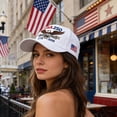 thumbnail image 5 of 250th Anniversary USA Hat for Men Women White, America 250 Merchandise Printed Baseball Cap 1776-2026 4th of July Patriotic, 5 of 6