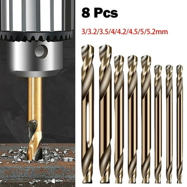 8pcs Double Head Drill Bits Set M35 Cobalt Drill Bit for 304 Stainless Steel