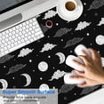 thumbnail image 2 of Long Mouse Pads for Desk,Black White Cloud Moon Star Pattern Desk Mats on Top Of Desks, Desk Mouse Pad Extra Large with 3mm Non-Slip Base and Stitched Edge for Gaming,Office,Work,Home 47.3"x23.6", 2 of 6