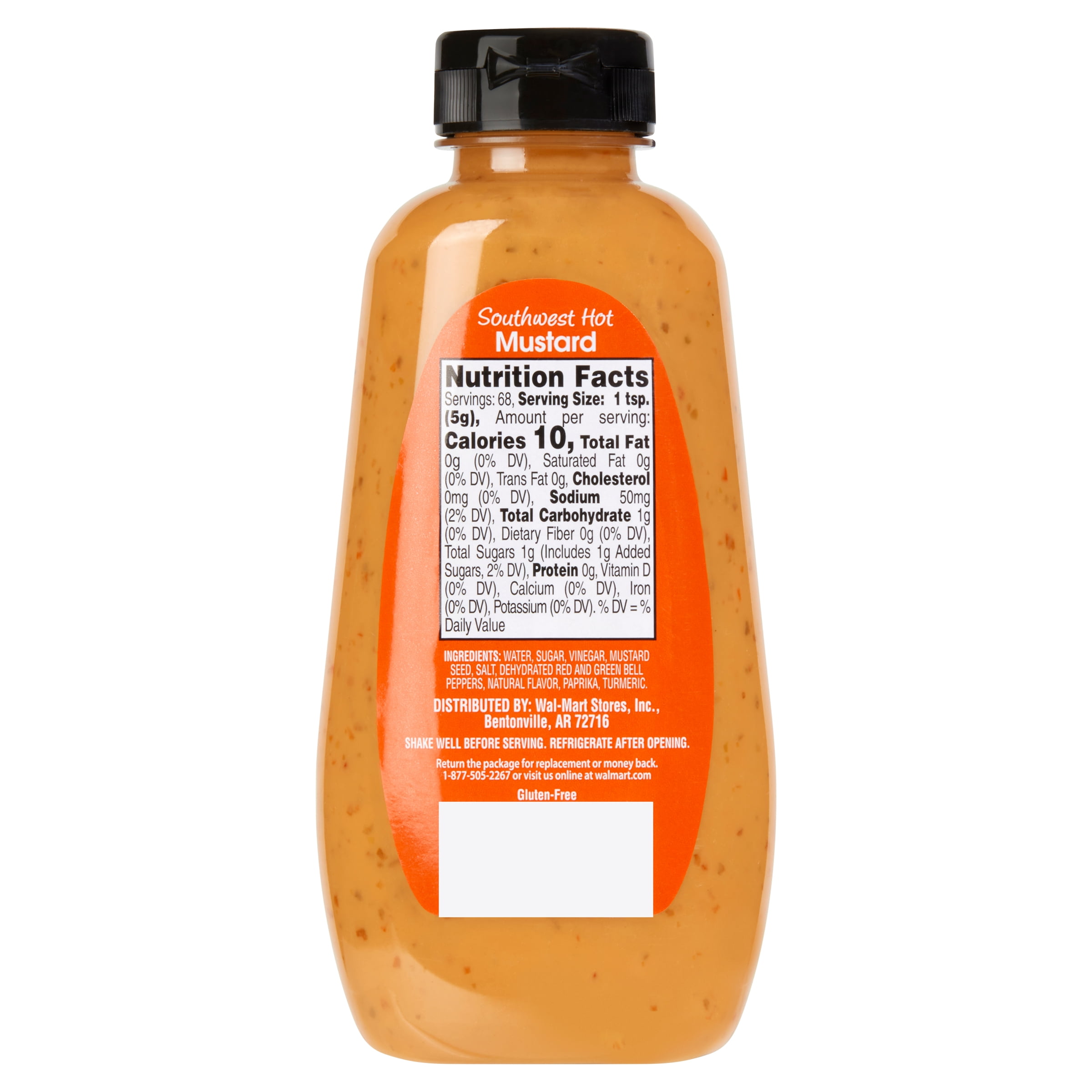 Great Value Southwest Hot Mustard, 12 oz