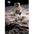 thumbnail image 4 of Astrolabs 18x24 Black Modern Wood Framed Wall Art Titled - Moonskating - NASA, 4 of 6