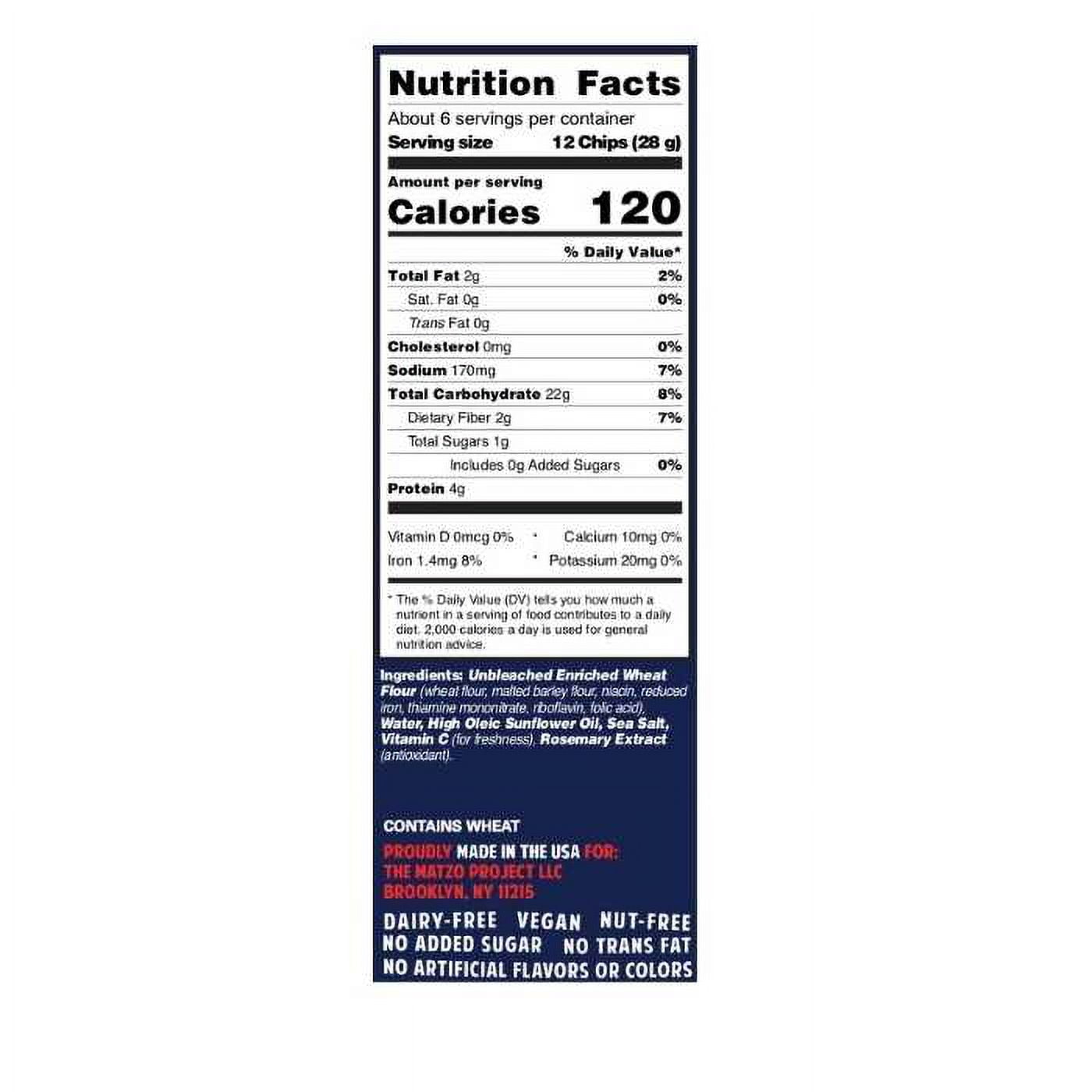 The Matzo Project Everything Matzo Flats, Kosher (Not Kosher for Passover), Vegan, Nut-Free, No Added Sugar, No Trans Fat, Nothing Artificial, 5.5 oz