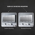 thumbnail image 3 of Blossom Canopus 72" LED Medicine Cabinet| Bathroom Storage Mirror Cabinet | Defogger | Smart Memory, 3 of 7