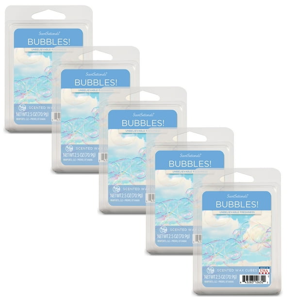 Bubbles Scented Wax Melts, ScentSationals, 2.5 oz (5Pack) Walmart