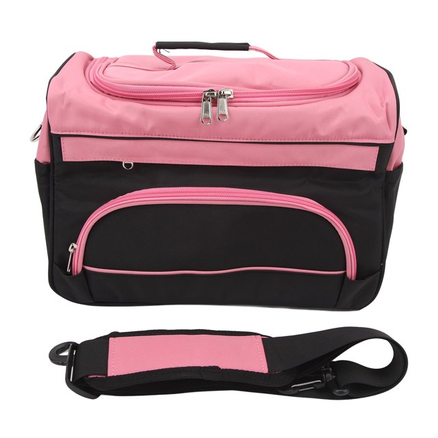 Bolso de peluquería de gran capacidad Bolso de hombro de peluquero portátil con múltiples compartimentos para herramientas de maquillaje Tijeras