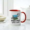 thumbnail image 4 of CafePress - Books And Music - 11 oz Ceramic Mug - Novelty Coffee Tea Cup, 4 of 4